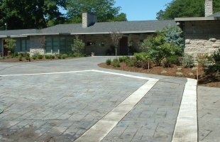 Finished driveway