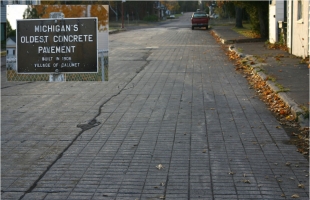 Oldest concrete pavement in Michigan